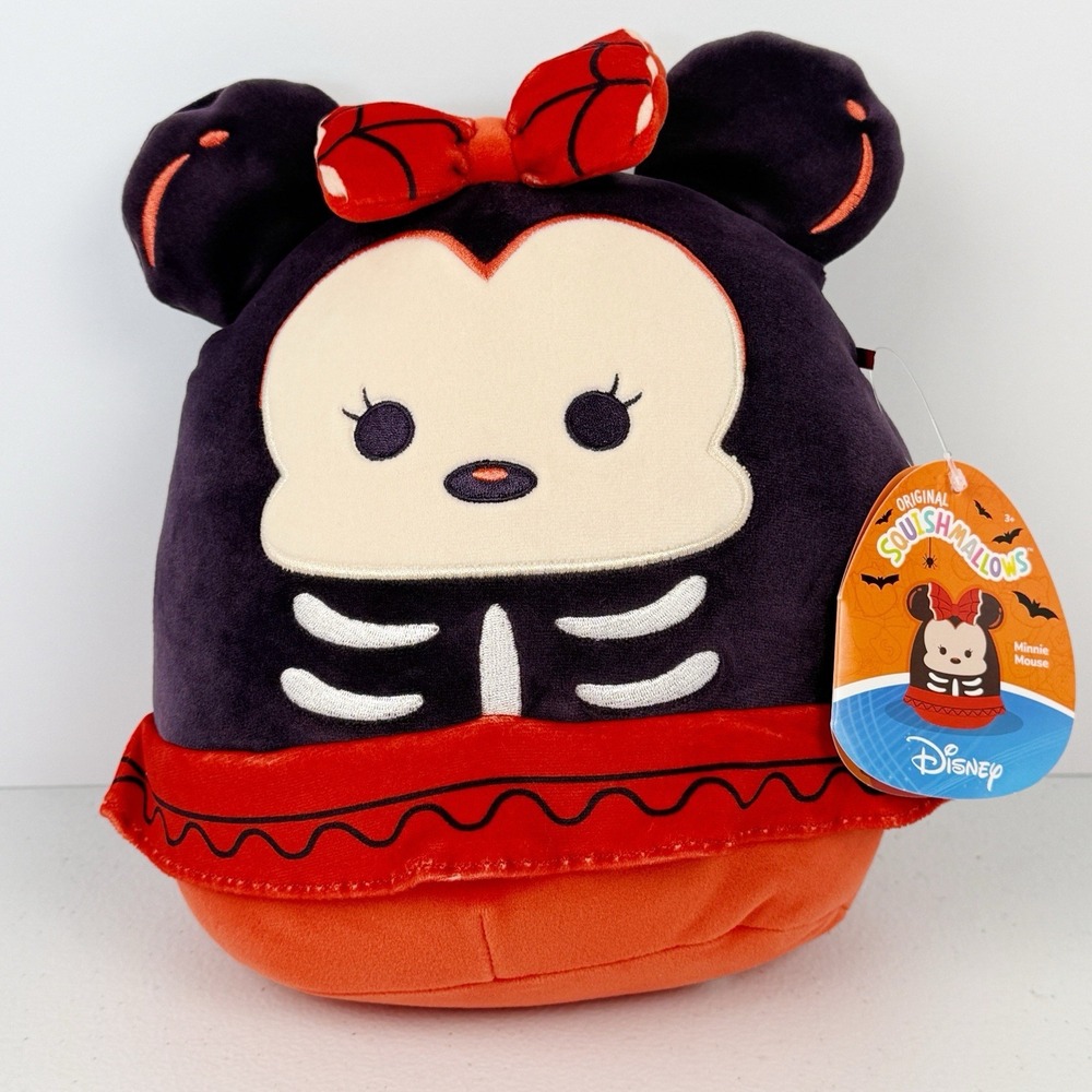 Squishmallows Disney Minnie Mouse Skeleton Halloween Plush Jazwares SQDI01168